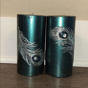 Peacock candles